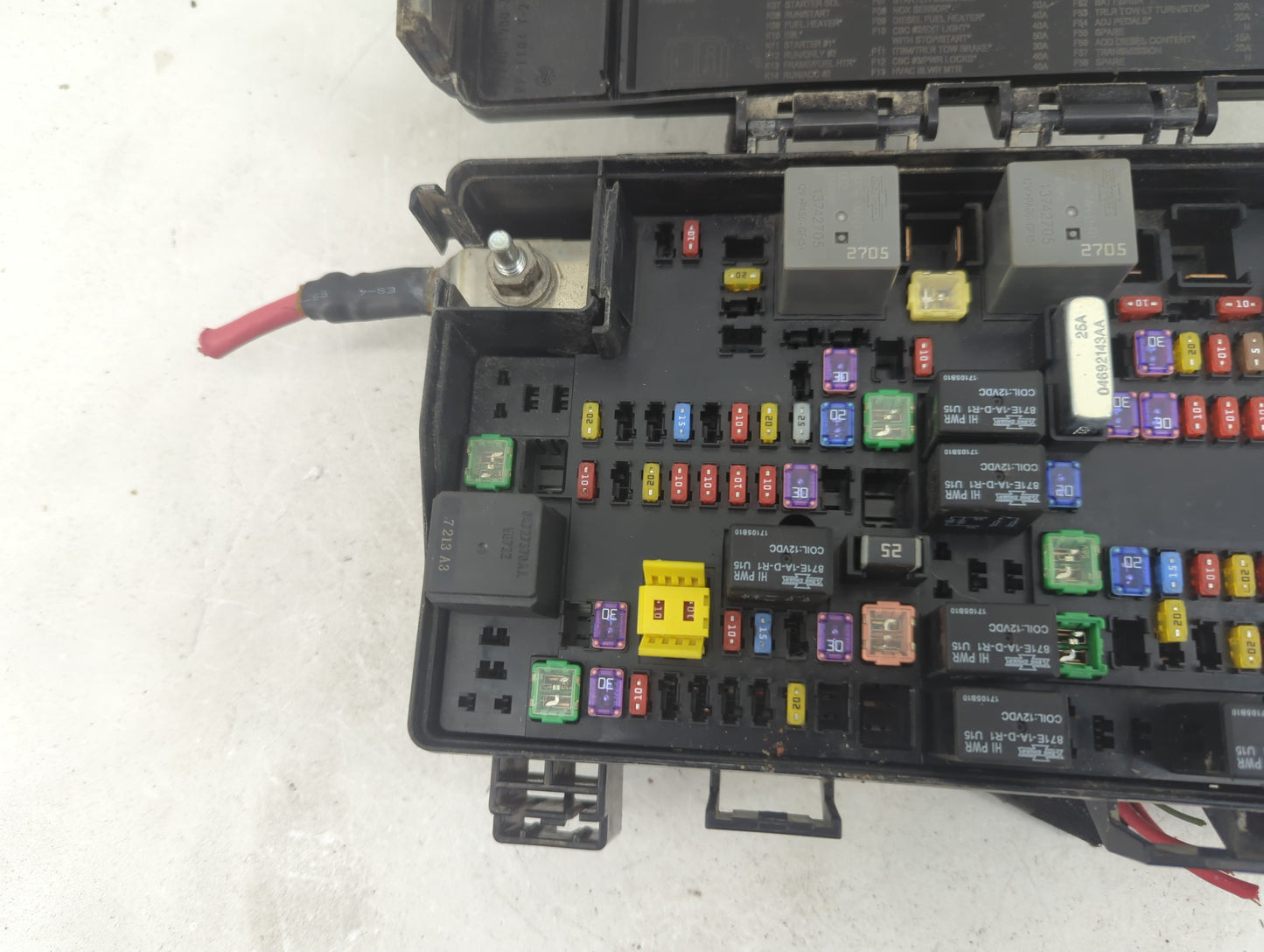 2016 Dodge Ram 1500 Fusebox Fuse Box Panel Relay Module P/N:7140-1980-30 Fits OEM Used Auto Parts - Oemusedautoparts1.com