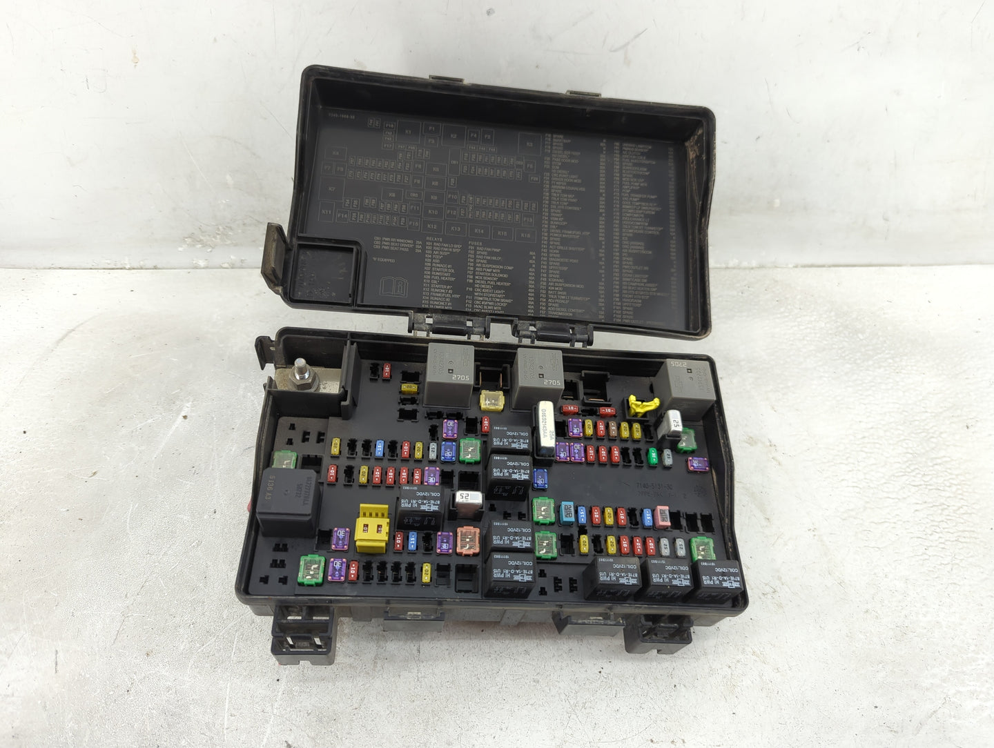 2016 Dodge Ram 1500 Fusebox Fuse Box Panel Relay Module P/N:P68258527AA Fits OEM Used Auto Parts - Oemusedautoparts1.com