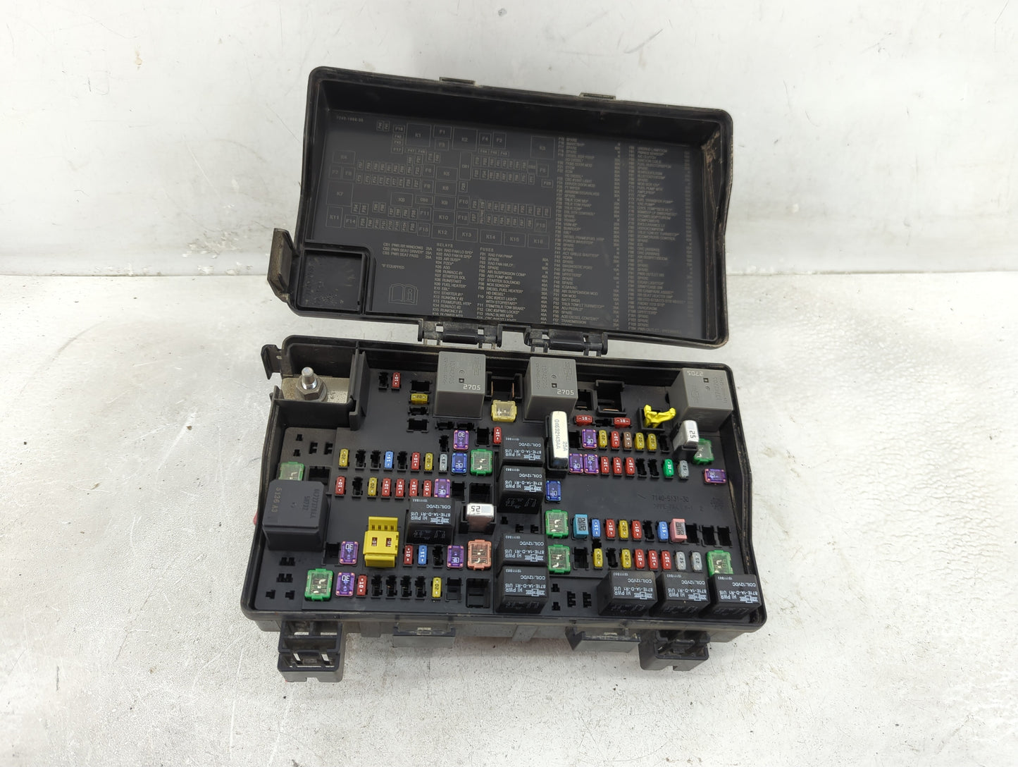 2016 Dodge Ram 1500 Fusebox Fuse Box Panel Relay Module P/N:P68258527AA Fits OEM Used Auto Parts - Oemusedautoparts1.com