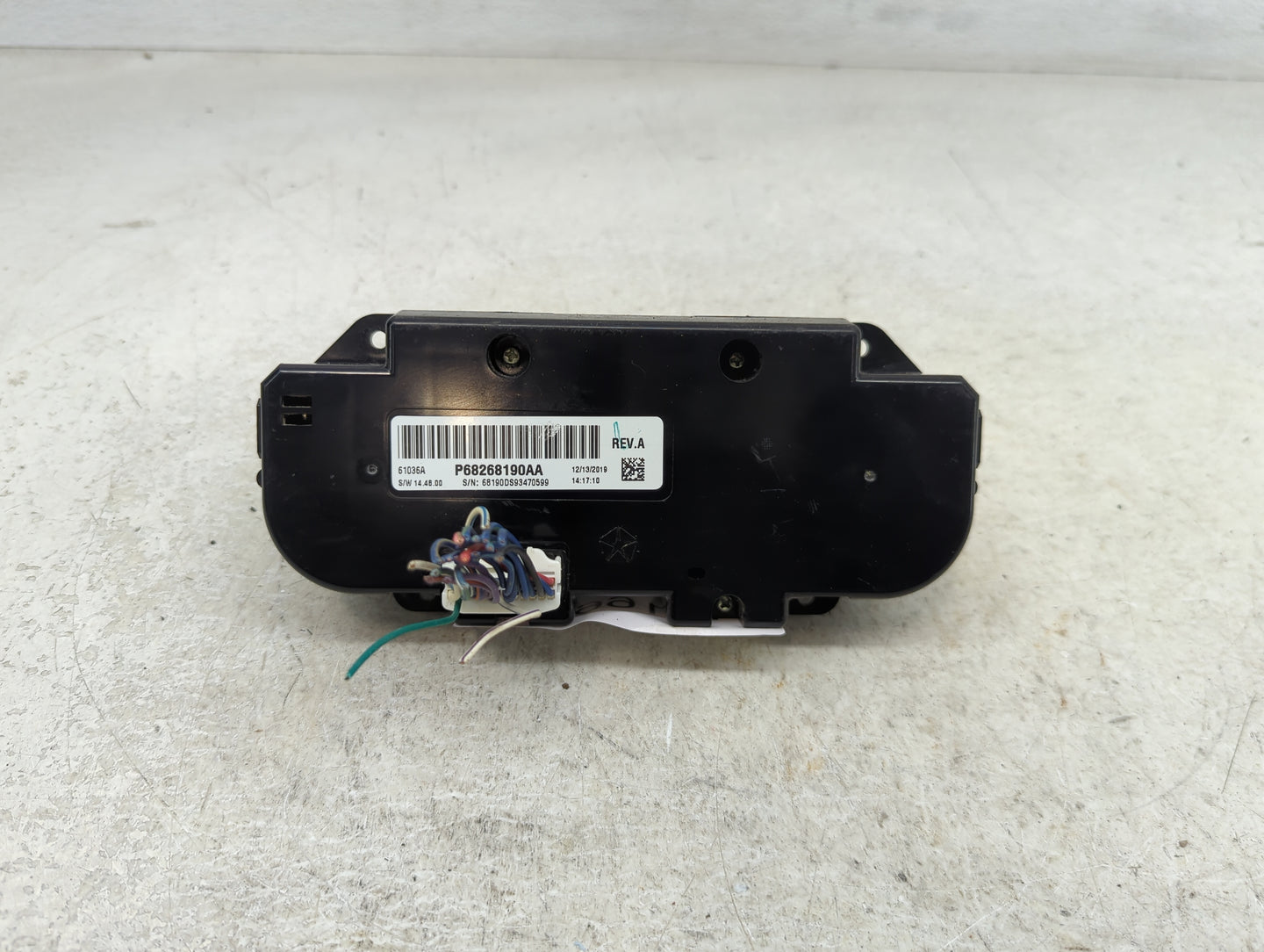 2016 Dodge Ram 1500 Climate Control Module Temperature AC/Heater Replacement P/N:68268190AA Fits OEM Used Auto Parts - Oemus