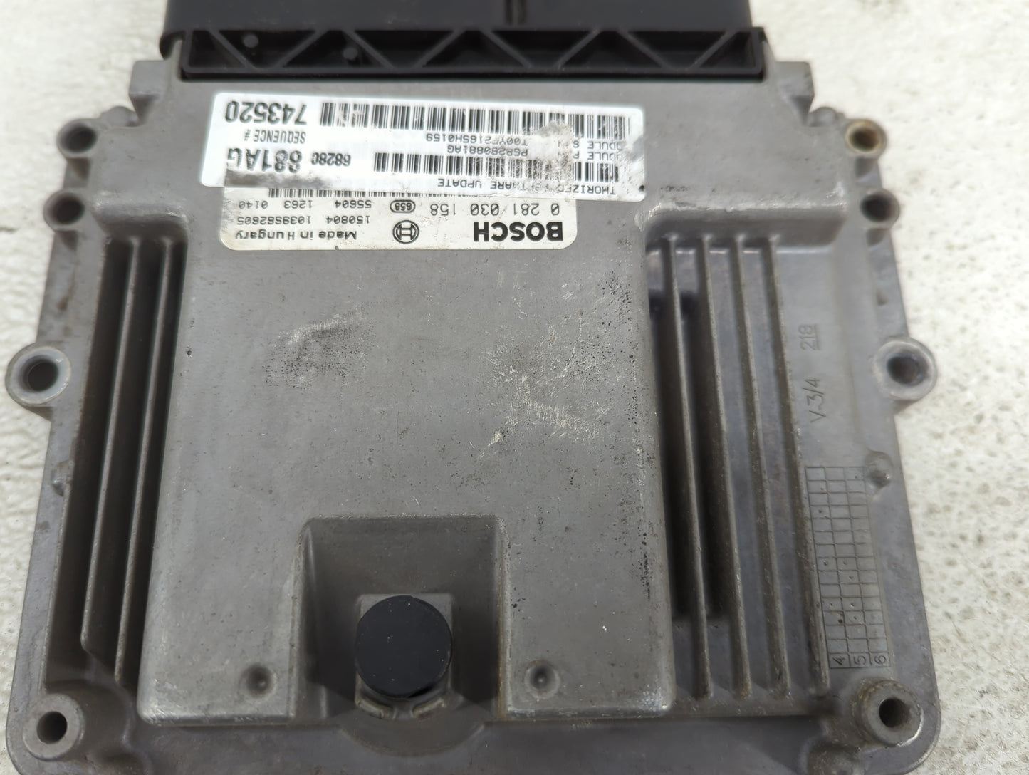 2016 Dodge Ram 1500 PCM Engine Control Computer ECU ECM PCU OEM P/N:0281030158 68280881AG Fits Fits 2014 2015 2017 2018 OEM 