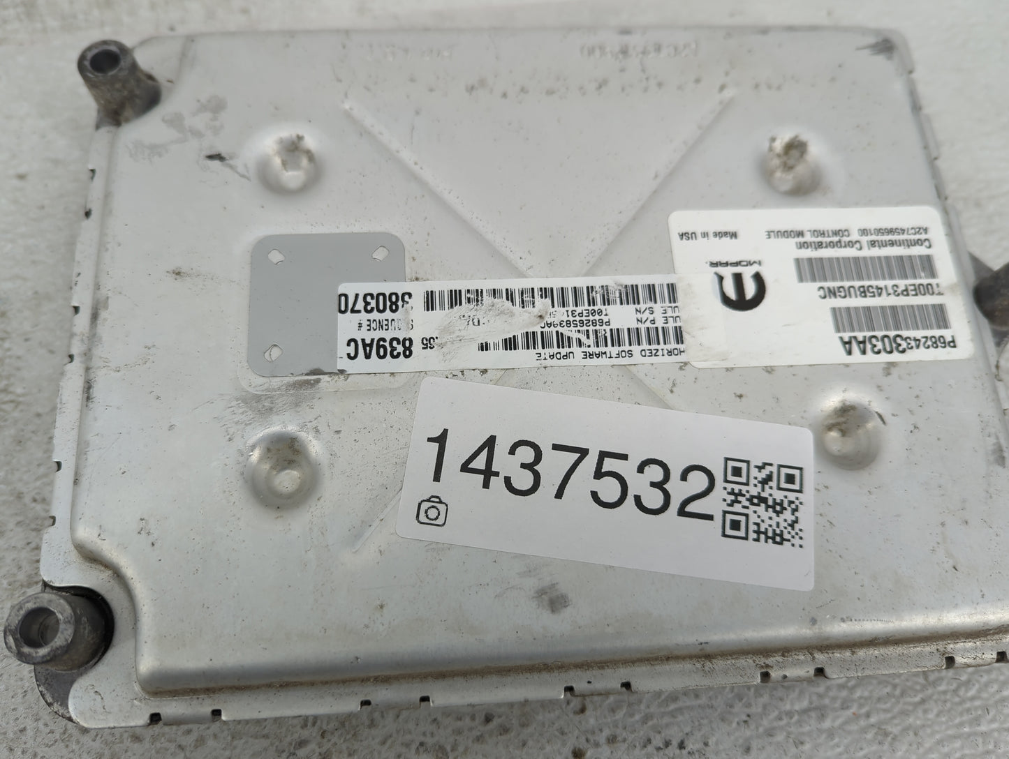 2016 Dodge Ram 1500 PCM Engine Control Computer ECU ECM PCU OEM P/N:P68243303AA T00EP3145BUGNC Fits Fits 2017 2018 2019 2020