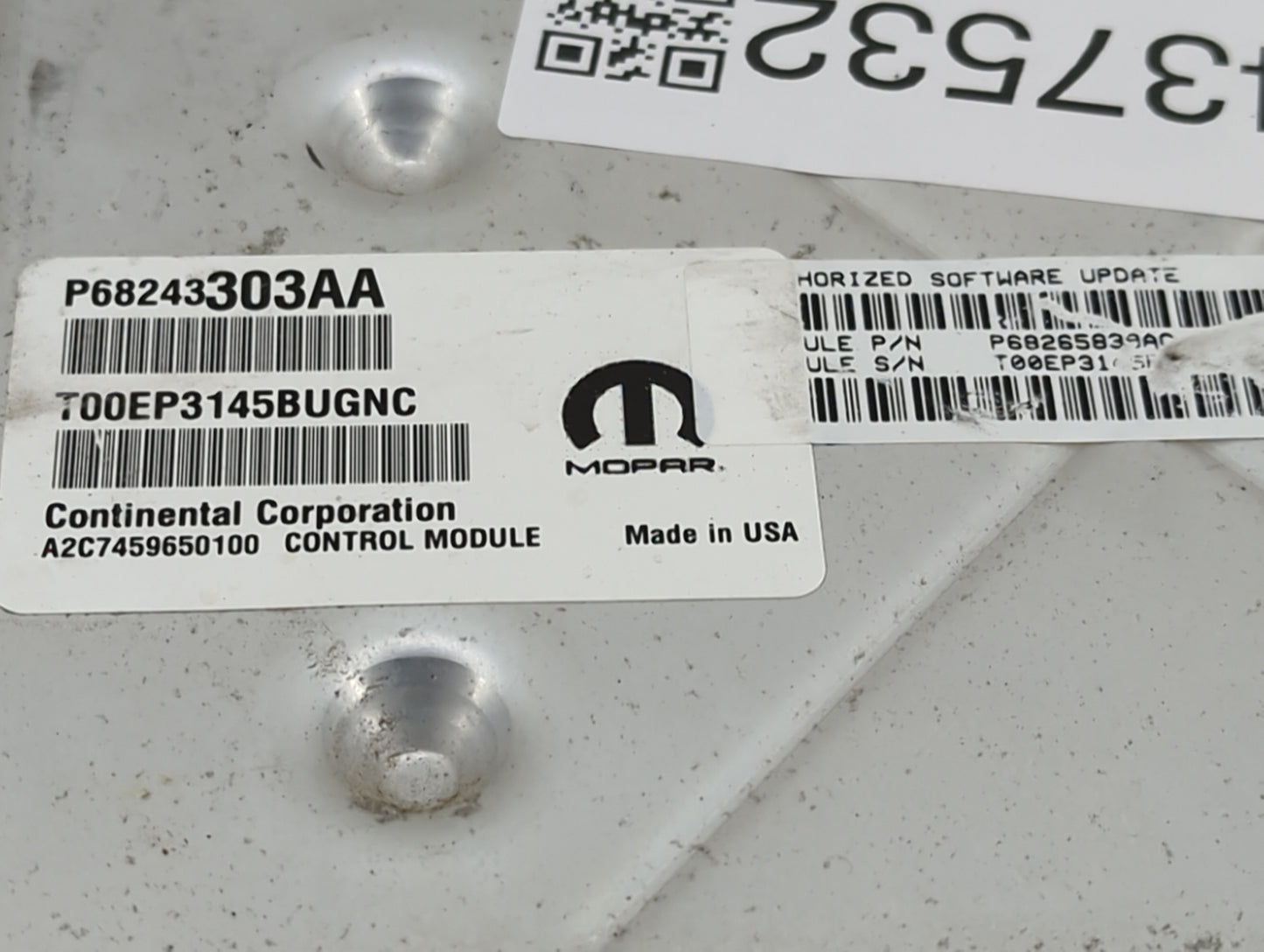 2016 Dodge Ram 1500 PCM Engine Control Computer ECU ECM PCU OEM P/N:P68243303AA T00EP3145BUGNC Fits Fits 2017 2018 2019 2020