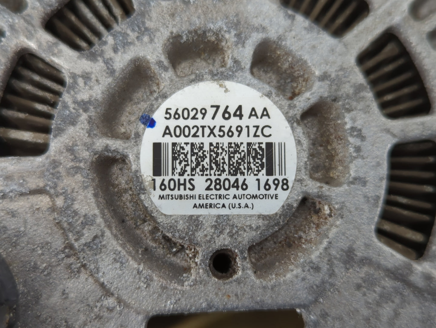 2016 Dodge Ram 1500 Alternator Replacement Generator Charging Assembly Engine OEM P/N:56029764AA 56029764AB Fits OEM Used Au