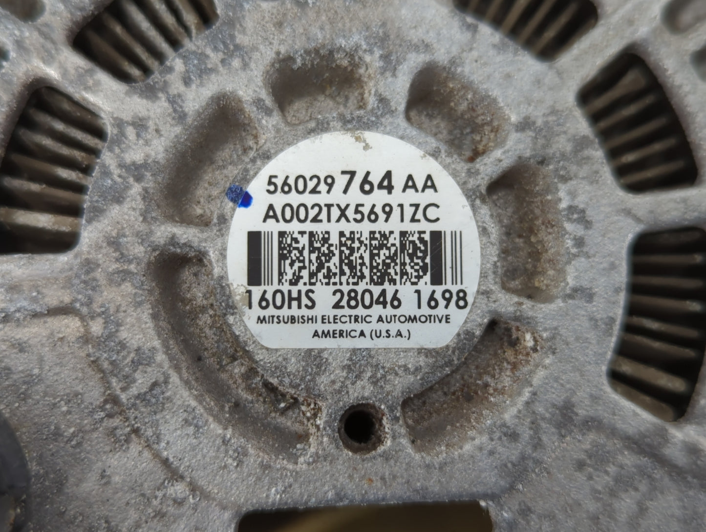 2016 Dodge Ram 1500 Alternator Replacement Generator Charging Assembly Engine OEM P/N:56029764AA 56029764AB Fits OEM Used Au