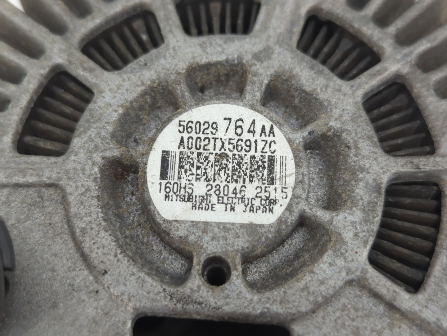 2016 Dodge Ram 1500 Alternator Replacement Generator Charging Assembly Engine OEM P/N:56029764AA Fits OEM Used Auto Parts - 