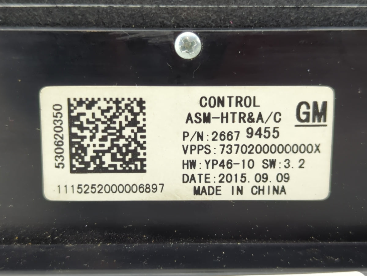 2016 Dodge Ram 1500 Climate Control Module Temperature AC/Heater Replacement P/N:2667 9455 Fits Fits 2014 2015 OEM Used Auto