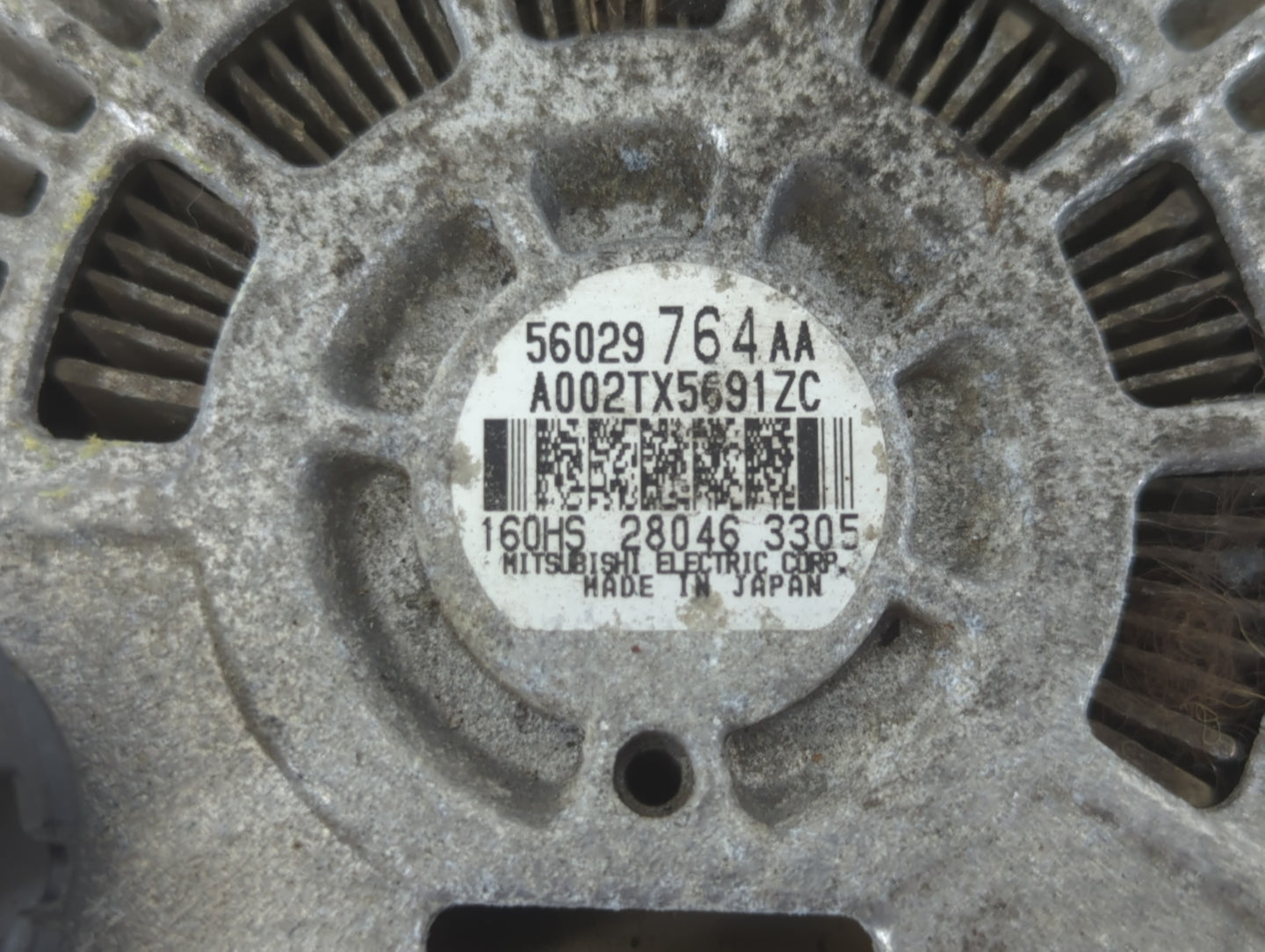 2016 Dodge Ram 1500 Alternator Replacement Generator Charging Assembly Engine OEM P/N:56029764AA Fits OEM Used Auto Parts - 