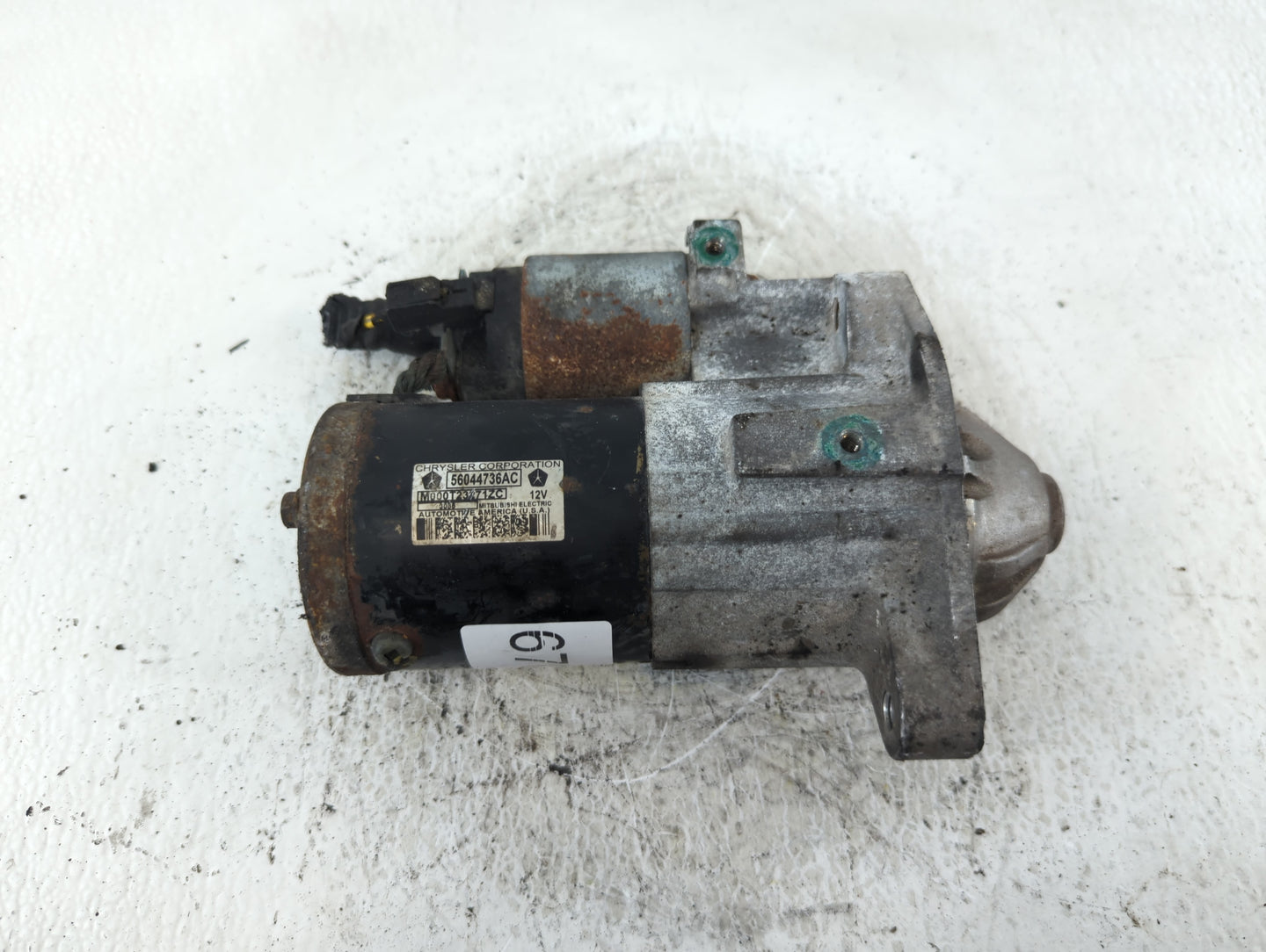 2016 Dodge Ram 1500 Car Starter Motor Solenoid OEM P/N:56044736AC Fits OEM Used Auto Parts - Oemusedautoparts1.com