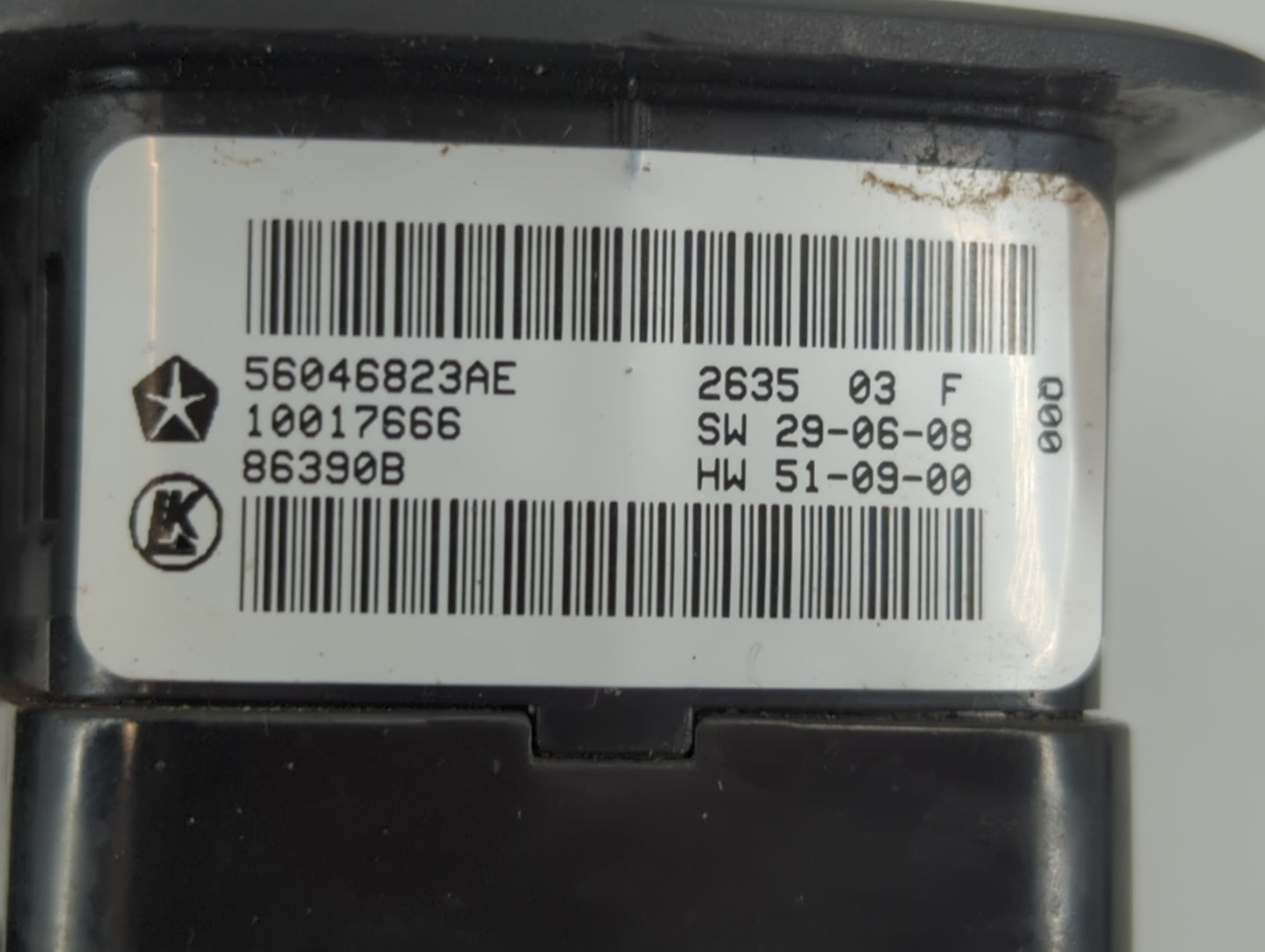 2016 Dodge Ram 1500 Master Power Window Switch Replacement Driver Side Left P/N:56046823AE Fits Fits 2017 2018 2019 2020 202