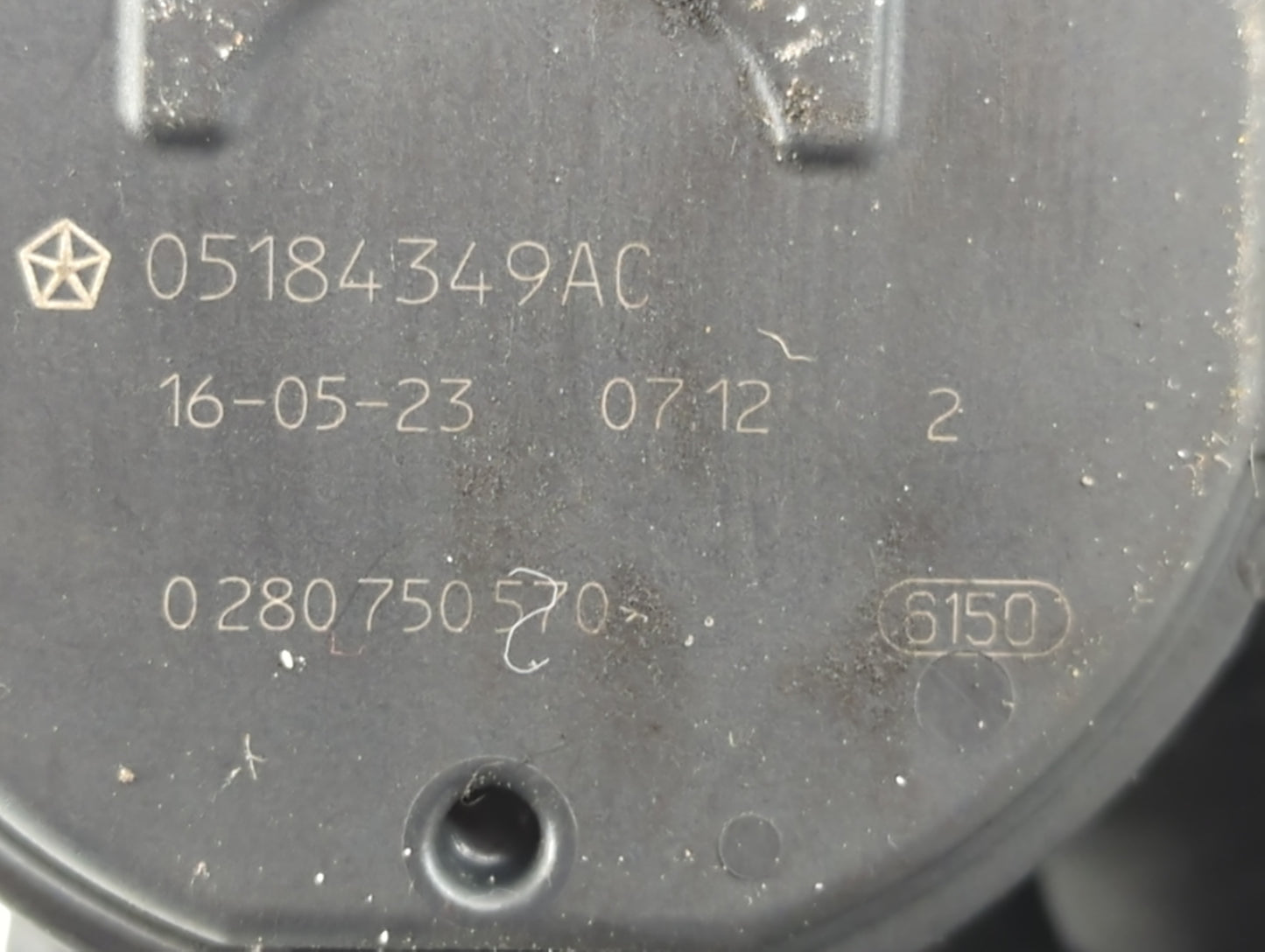 2016 Dodge Ram 1500 Throttle Body P/N:05184349AC Fits Fits 2011 2012 2013 2014 2015 2017 2018 2019 2020 2021 2022 OEM Used A