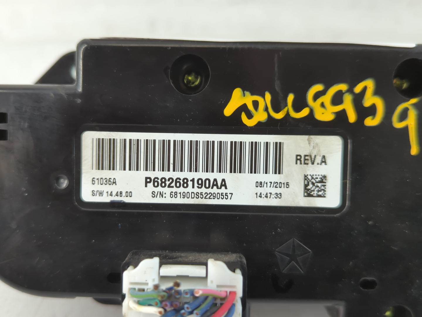 2016 Dodge Ram 1500 Climate Control Module Temperature AC/Heater Replacement P/N:P68268190AA Fits OEM Used Auto Parts - Oemu