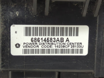 2016 Dodge Ram 3500 Fusebox Fuse Box Panel Relay Module P/N:68614583AB 16238CF25133U Fits OEM Used Auto Parts
