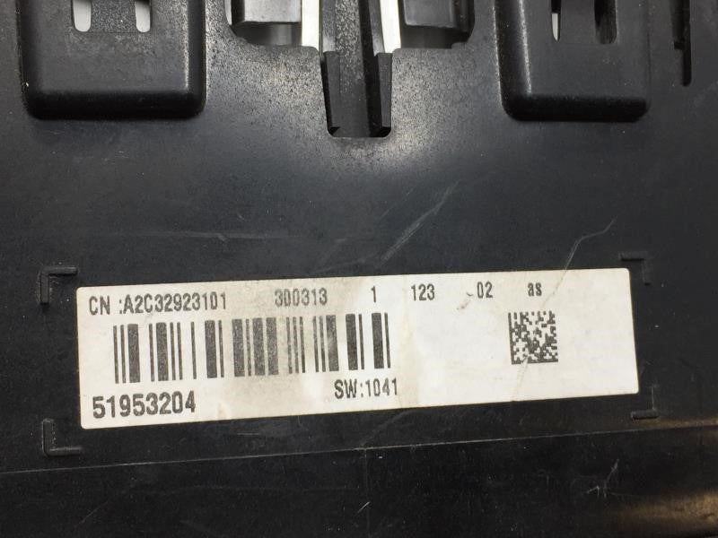 2016 Fiat 500 Instrument Cluster Speedometer Gauges P/N:24,329 MI. PN:51953204 Fits OEM Used Auto Parts - Oemusedautoparts1.