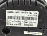 2016 Fiat 500 Instrument Cluster Speedometer Gauges P/N:52033618 52042701 Fits OEM Used Auto Parts - Oemusedautoparts1.com