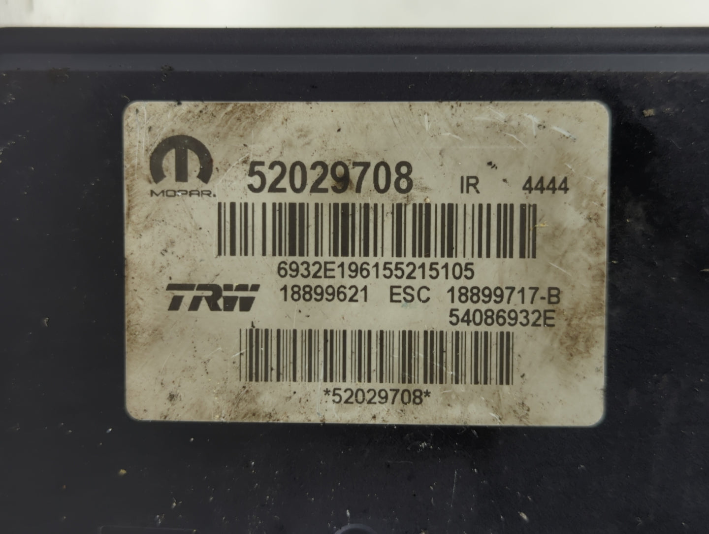 2016 Fiat 500 ABS Pump Control Module Replacement P/N:52029708 Fits OEM Used Auto Parts - Oemusedautoparts1.com