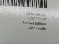 2016 Fiat 500x Owners Manual Book Guide P/N:16FB-926-AA OEM Used Auto Parts - Oemusedautoparts1.com
