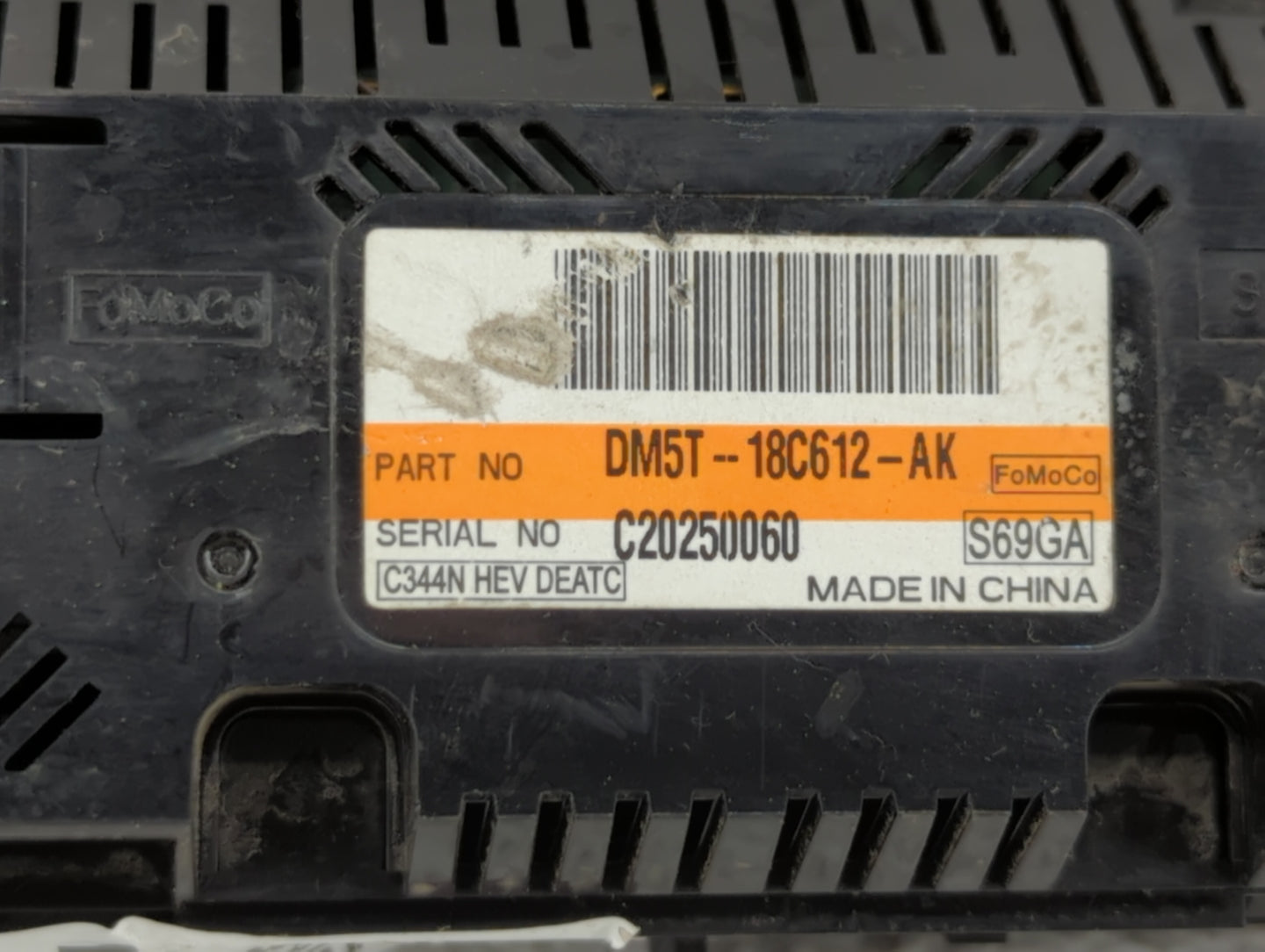 2013-2016 Ford C-Max Climate Control Module Temperature AC/Heater Replacement P/N:DM5T-18C612-AK DM5T-18C612-AG Fits OEM Use