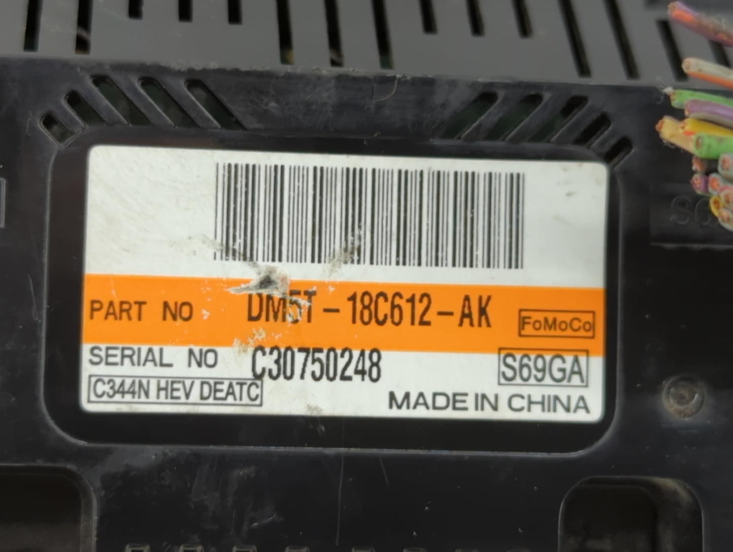 2013-2016 Ford C-Max Climate Control Module Temperature AC/Heater Replacement P/N:DM5T-18C612-AK DM5T-18C612-AG Fits OEM Use
