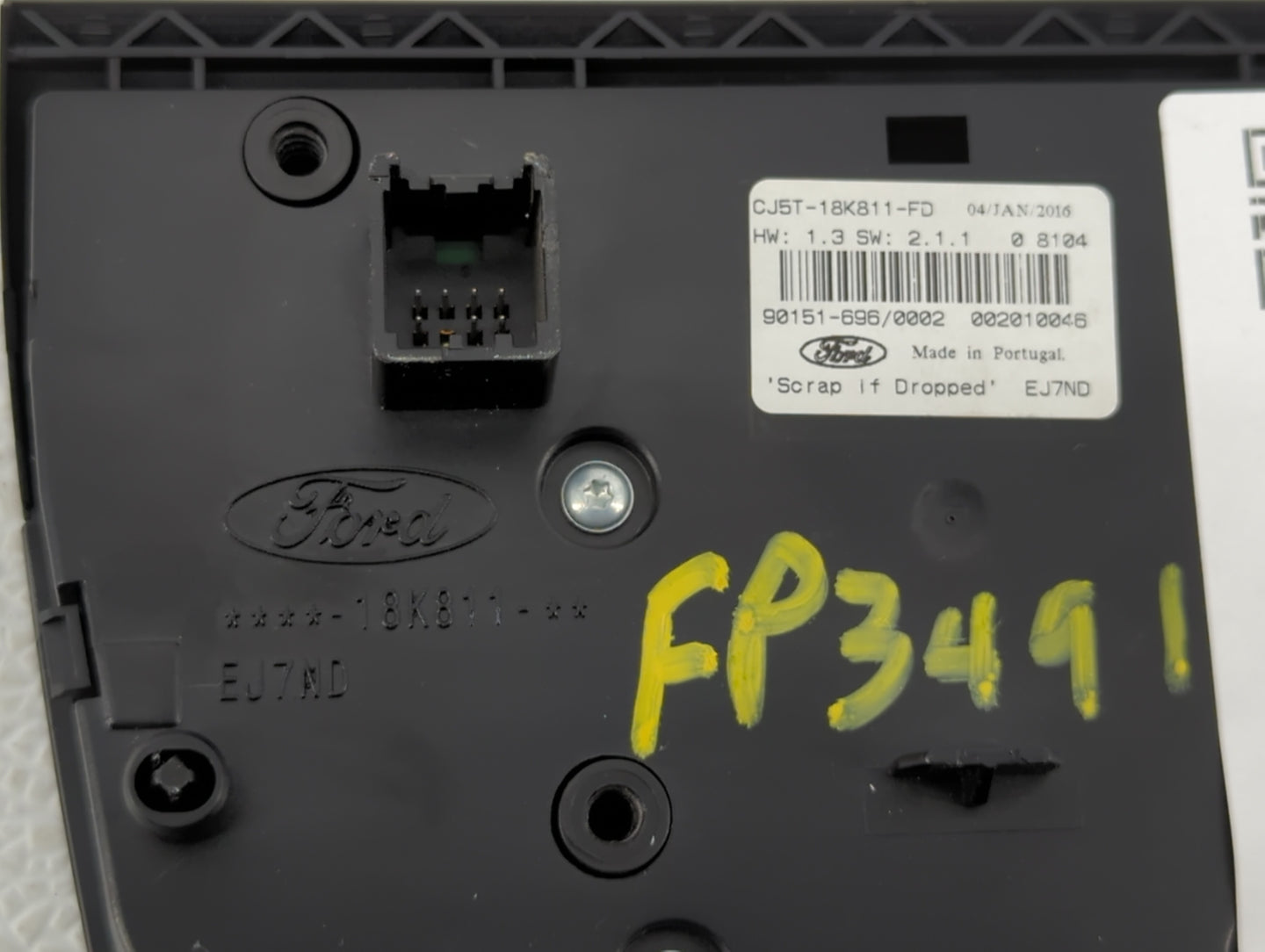 2013-2016 Ford C-max Radio Control Panel - Oemusedautoparts1.com