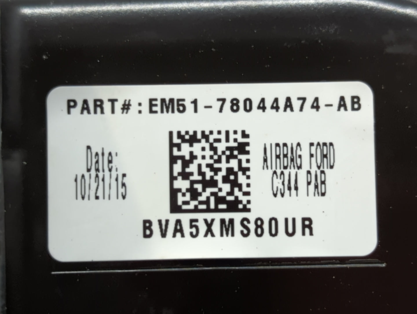 2015-2018 Ford C-max Air Bag Passenger Right Dashboard Oem - Oemusedautoparts1.com