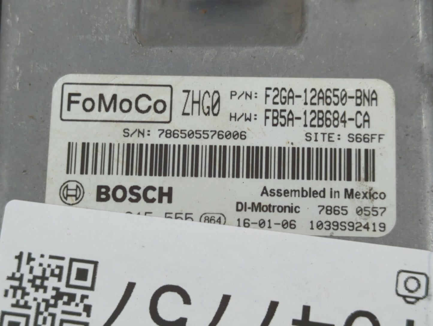 2015-2018 Ford Edge PCM Engine Control Computer ECU ECM PCU OEM P/N:FB5A-12B684-CA F2GA-12A650-BNA Fits OEM Used Auto Parts 