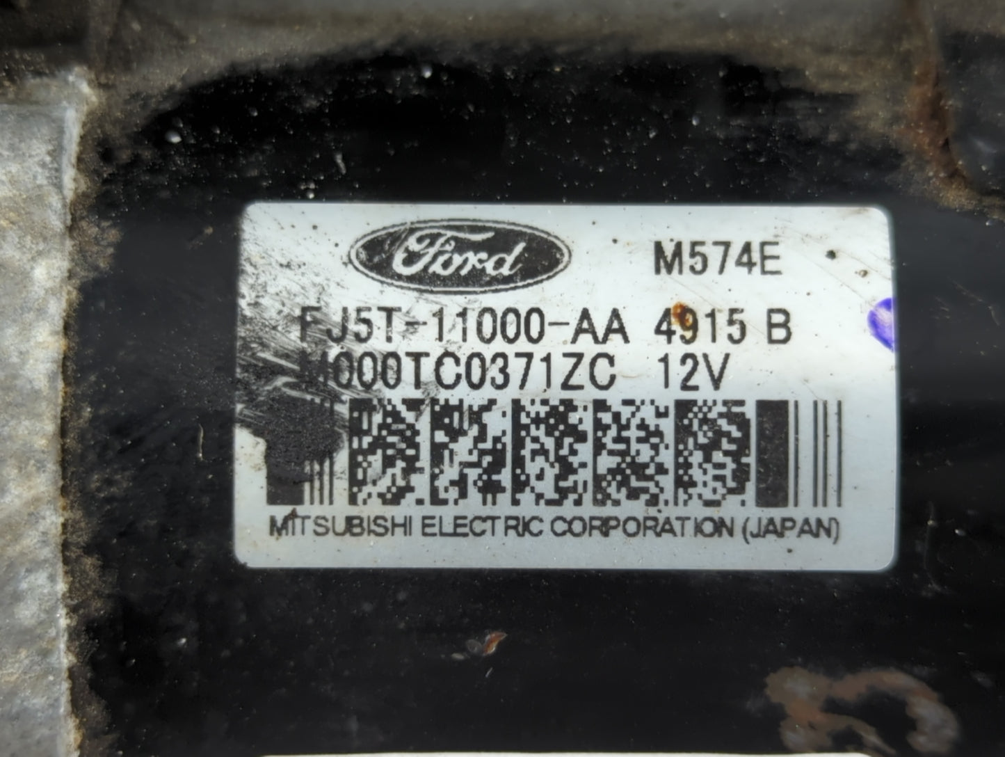 2014-2018 Ford Edge Car Starter Motor Solenoid OEM P/N:M000TC0371ZC FJ5T-11000-AA Fits OEM Used Auto Parts - Oemusedautopart
