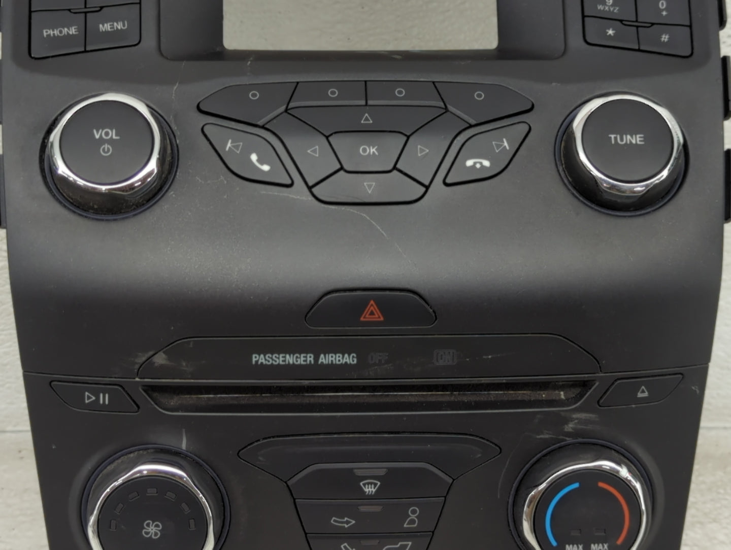 2015-2018 Ford Edge Radio AM FM Cd Player Receiver Replacement P/N:FT4T-18E243-AK Fits Fits 2015 2016 2017 2018 OEM Used Aut