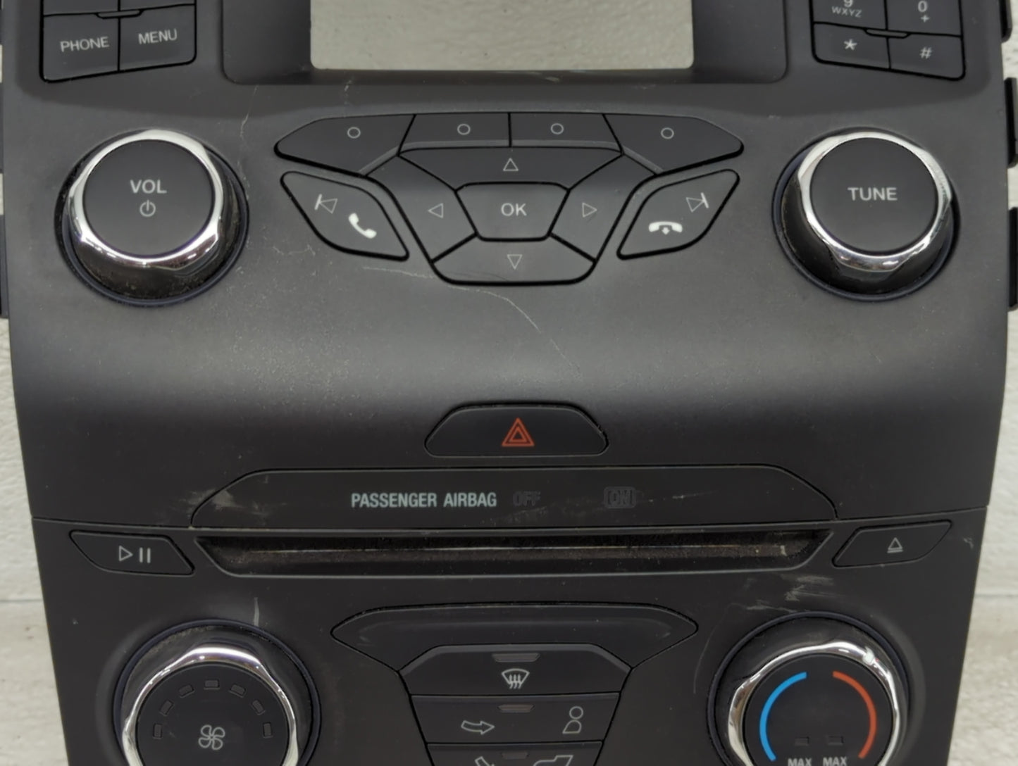 2015-2018 Ford Edge Radio AM FM Cd Player Receiver Replacement P/N:FT4T-18E243-AK Fits Fits 2015 2016 2017 2018 OEM Used Aut