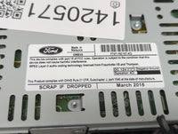 2015-2018 Ford Edge Radio AM FM Cd Player Receiver Replacement P/N:FT4T-19C107-KD Fits Fits 2015 2016 2017 2018 OEM Used Aut