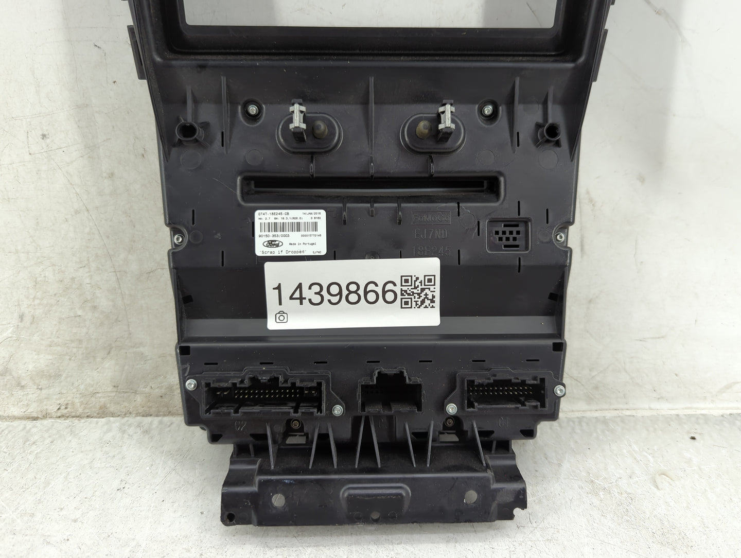 2016 Ford Edge Climate Control Module Temperature AC/Heater Replacement P/N:GT4T-18E245-CB Fits OEM Used Auto Parts - Oemuse