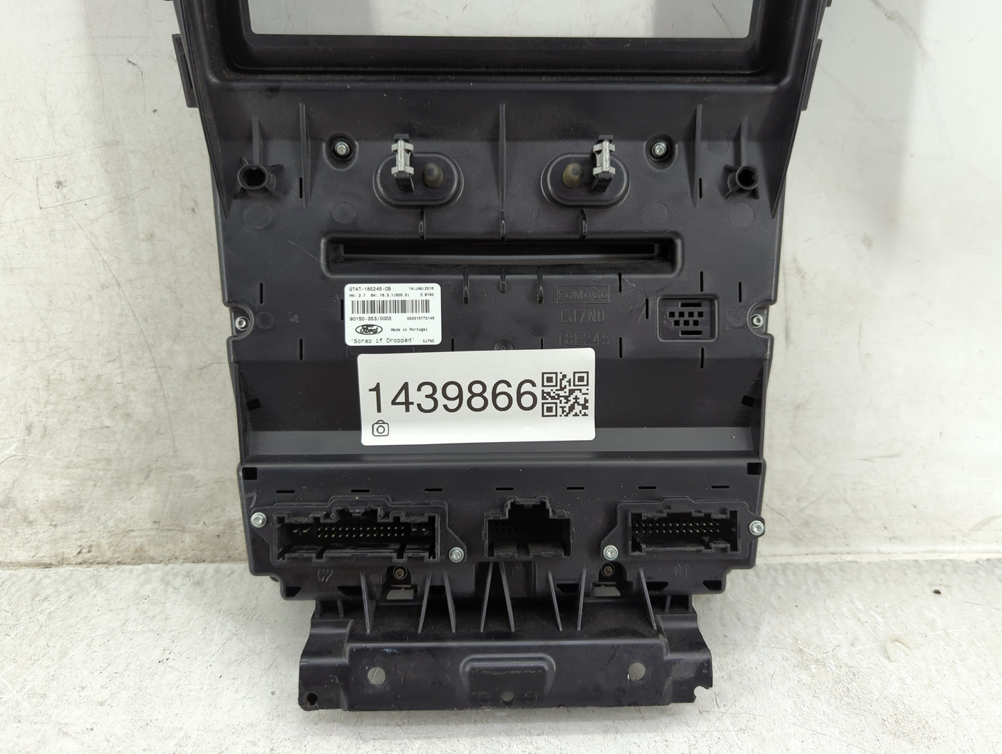 2016 Ford Edge Climate Control Module Temperature AC/Heater Replacement P/N:GT4T-18E245-CB Fits OEM Used Auto Parts - Oemuse