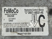 2016 Ford Edge Safety Restraint Srs Airbag Control Module Db5t-14b321-ae - Oemusedautoparts1.com