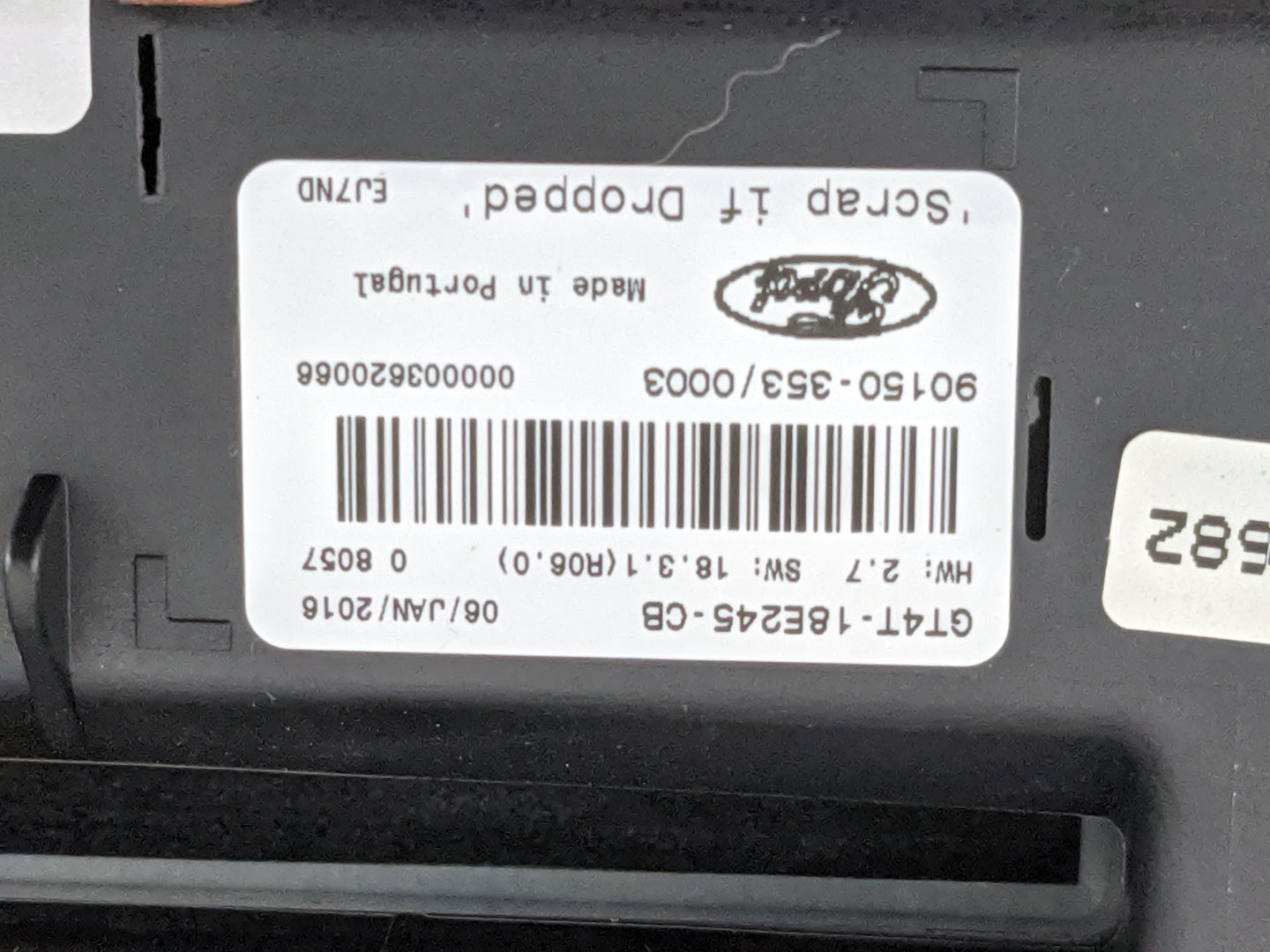 2016-2016 Ford Edge Radio Control Panel Black - Oemusedautoparts1.com