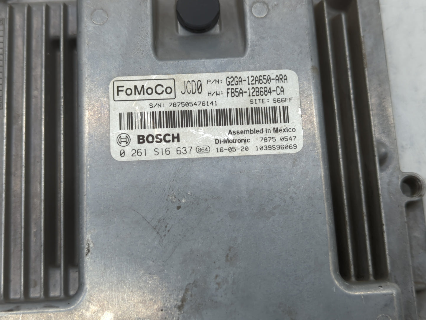 2015-2018 Ford Edge PCM Engine Control Computer ECU ECM PCU OEM P/N:F2GA-12A650-AEF G2GA-12A650-ARA Fits OEM Used Auto Parts