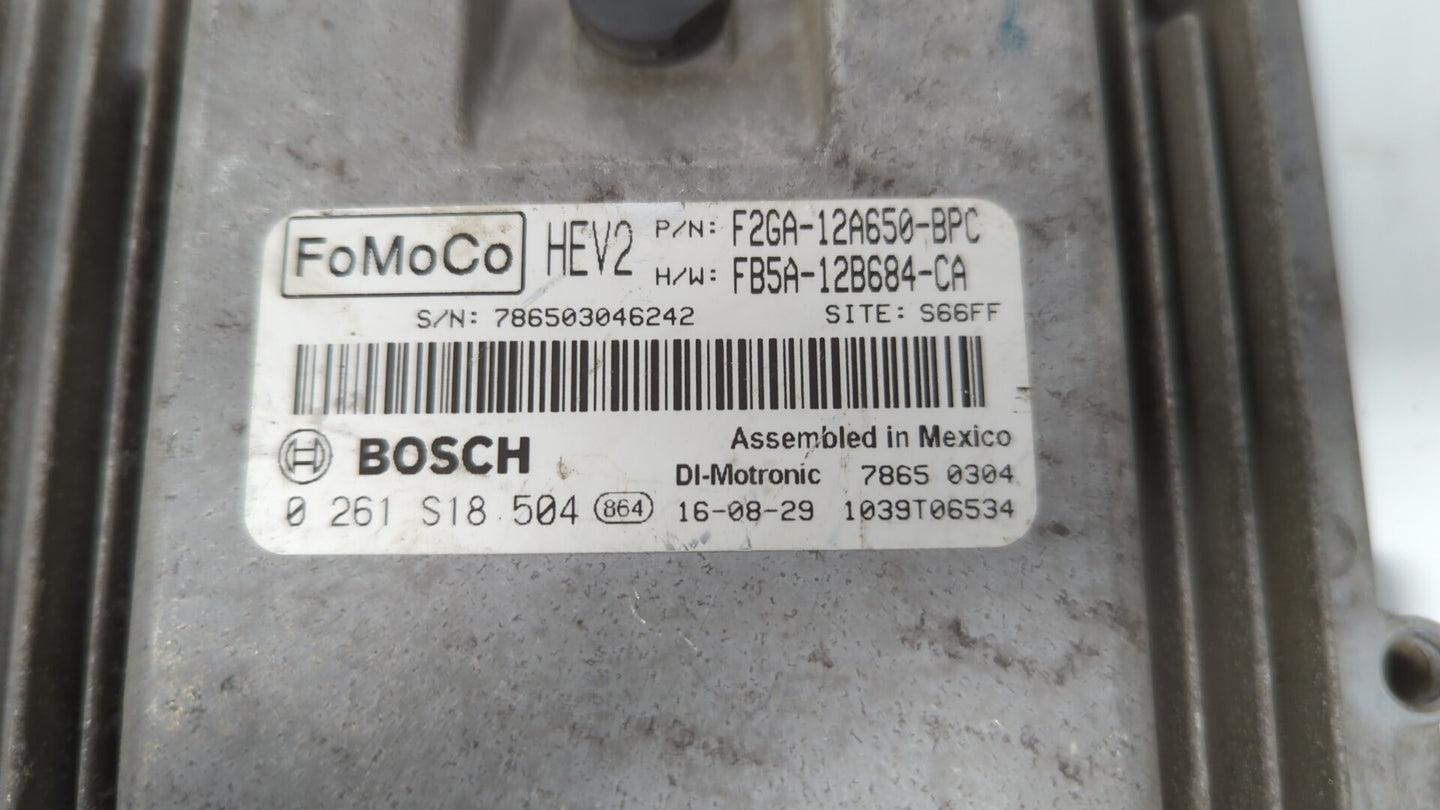 2015-2018 Ford Edge PCM Engine Control Computer ECU ECM PCU OEM P/N:F2GA-12A650-BPC F2GA-12A650-AEF Fits OEM Used Auto Parts