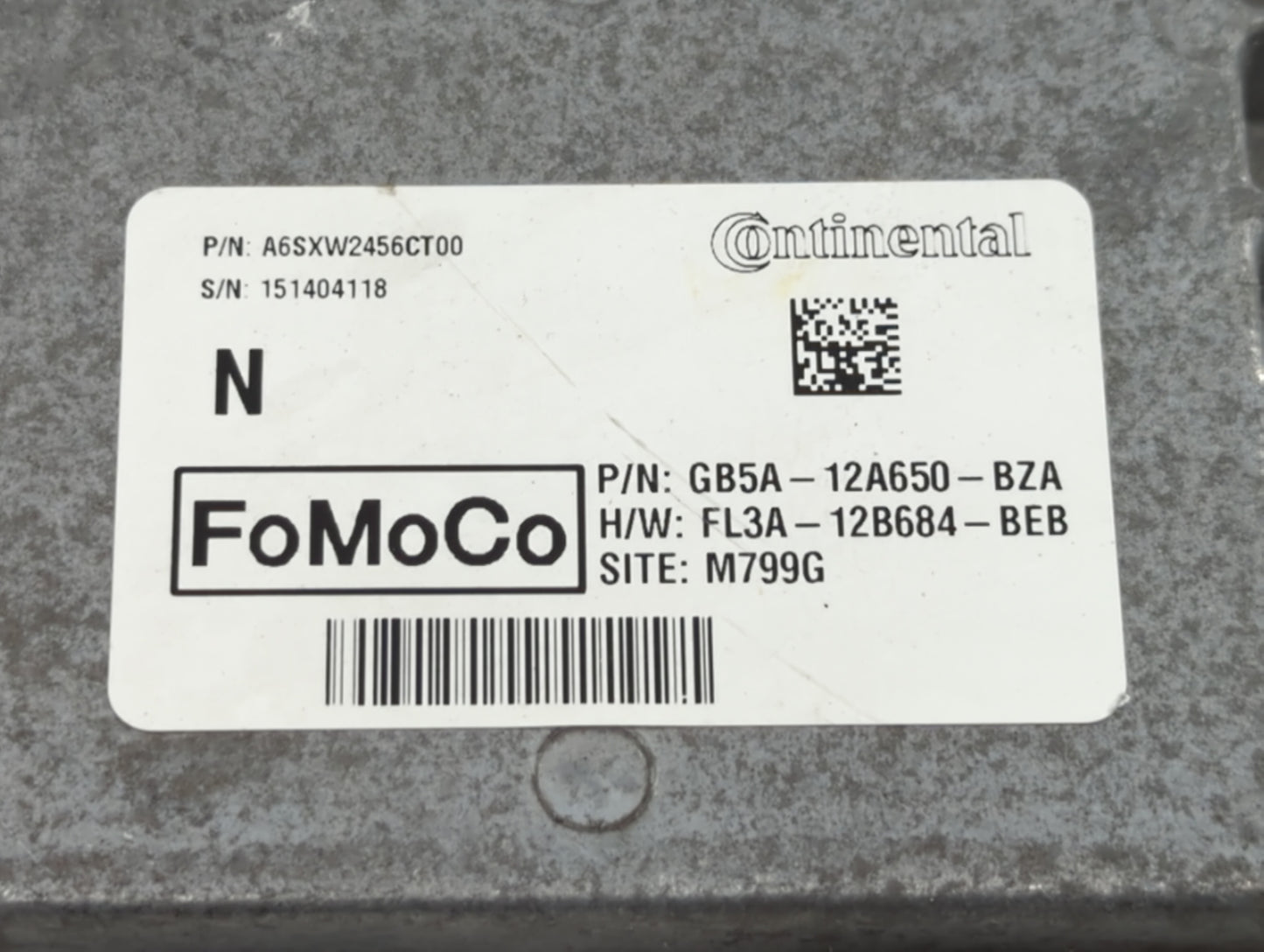 2015-2018 Ford Edge PCM Engine Control Computer ECU ECM PCU OEM P/N:GK4A-12A650-GA G2GA-12A650-AJC Fits OEM Used Auto Parts 