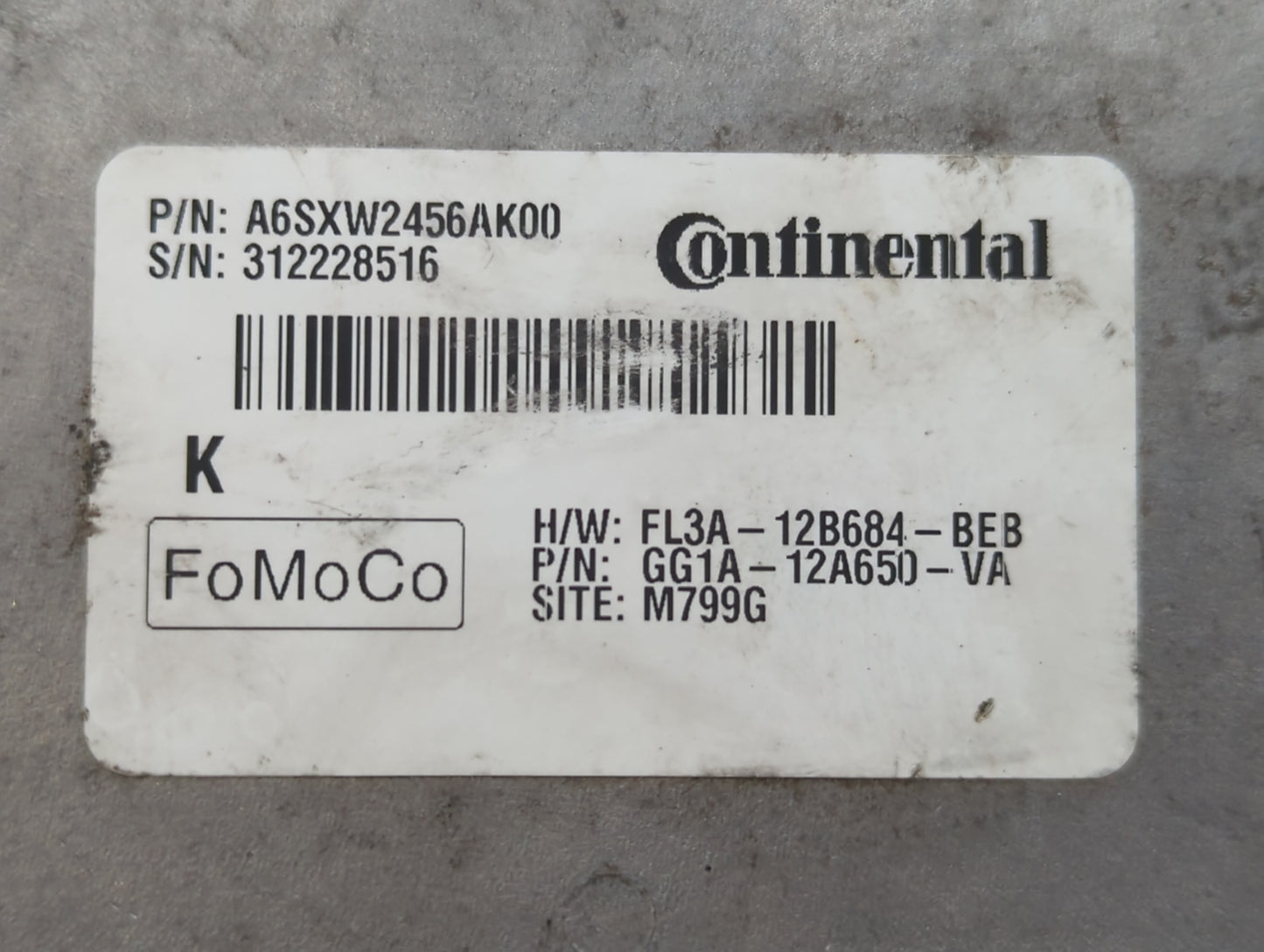 2015-2018 Ford Edge PCM Engine Control Computer ECU ECM PCU OEM P/N:GG1A-12A650-VA F2GA-12A650-BJC Fits OEM Used Auto Parts 