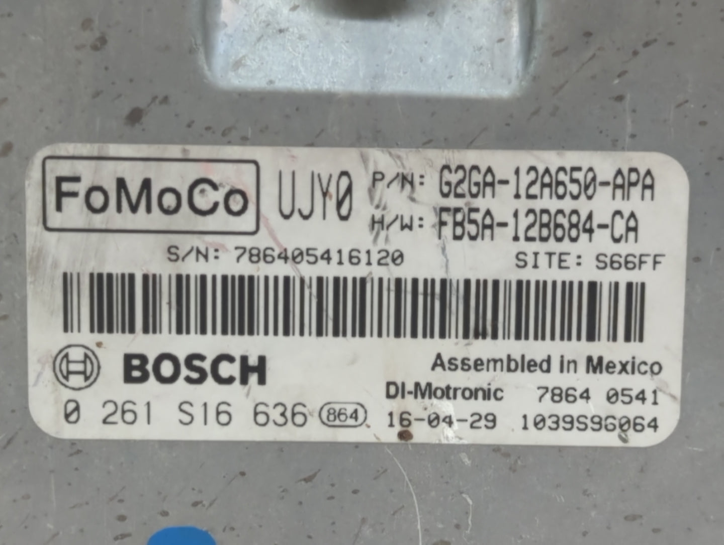2015-2018 Ford Edge PCM Engine Control Computer ECU ECM PCU OEM P/N:FB5A-12B684-CA G2GA-12A650-APA Fits OEM Used Auto Parts 
