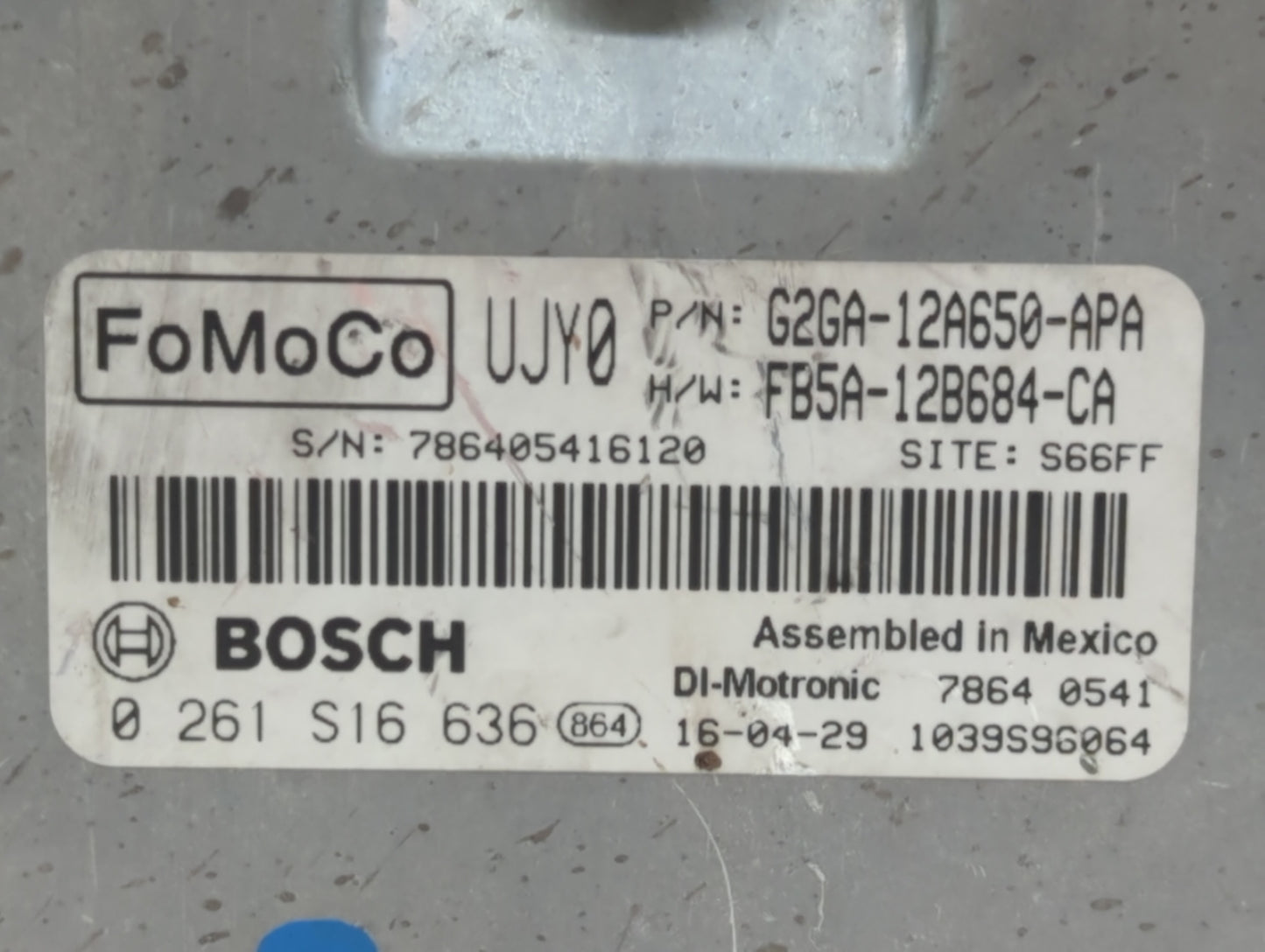 2015-2018 Ford Edge PCM Engine Control Computer ECU ECM PCU OEM P/N:FB5A-12B684-CA G2GA-12A650-APA Fits OEM Used Auto Parts 