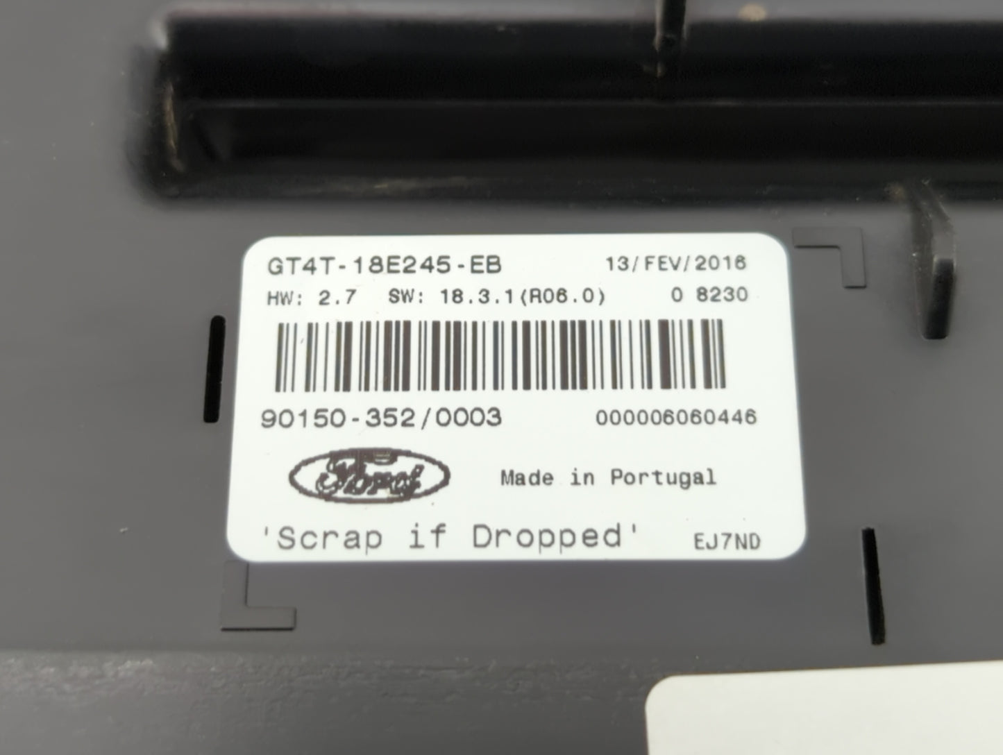 2016 Ford Edge Radio AM FM Cd Player Receiver Replacement P/N:GT4T-18E245-EB Fits OEM Used Auto Parts - Oemusedautoparts1.co