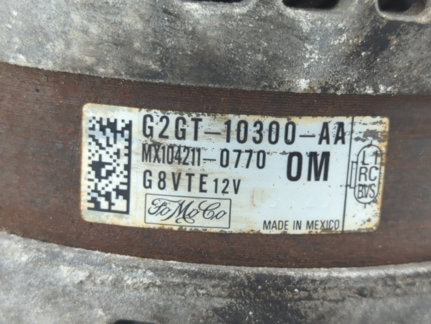 2015-2018 Ford Edge Alternator Replacement Generator Charging Assembly Engine OEM P/N:G2GT-10300-AA Fits OEM Used Auto Parts