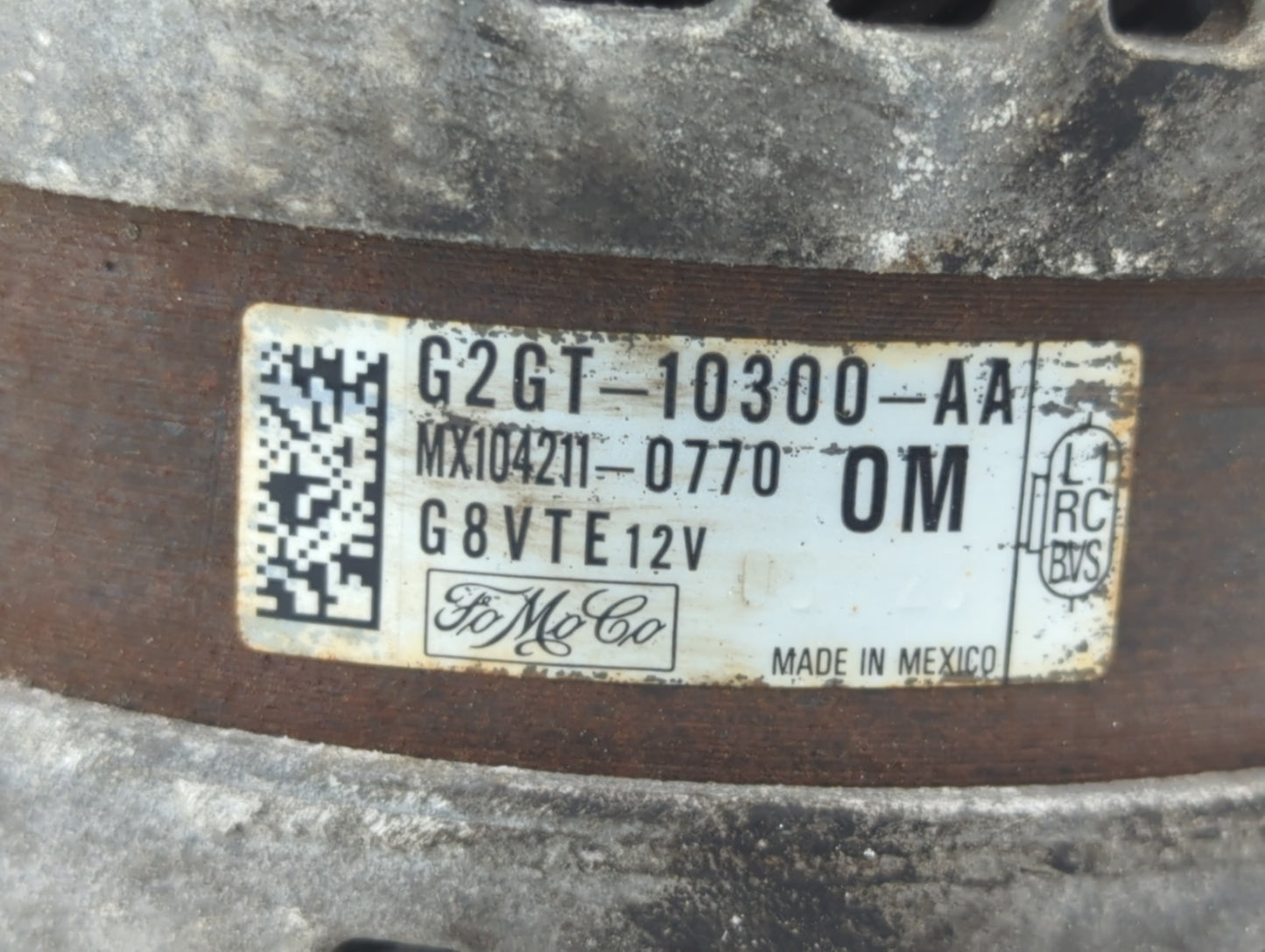 2015-2018 Ford Edge Alternator Replacement Generator Charging Assembly Engine OEM P/N:G2GT-10300-AA Fits OEM Used Auto Parts