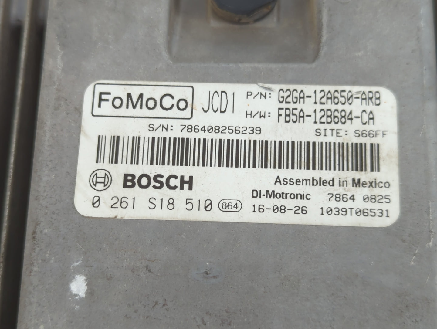 2015-2018 Ford Edge PCM Engine Control Computer ECU ECM PCU OEM P/N:FB5A-12B684-CA G2GA-12A650-ARB Fits OEM Used Auto Parts 