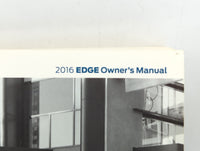 2016 Ford Edge Owners Manual Book Guide P/N:20150903182520 OEM Used Auto Parts - Oemusedautoparts1.com