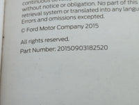 2016 Ford Edge Owners Manual Book Guide P/N:20150903182520 OEM Used Auto Parts - Oemusedautoparts1.com