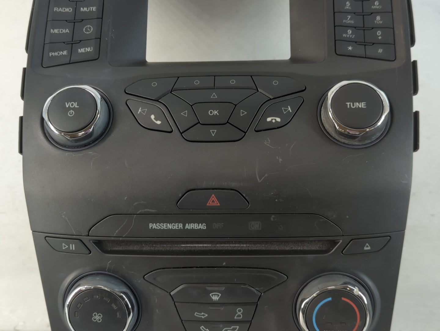 2016 Ford Edge Radio AM FM Cd Player Receiver Replacement P/N:FT4T-18E243-AK Fits OEM Used Auto Parts - Oemusedautoparts1.co