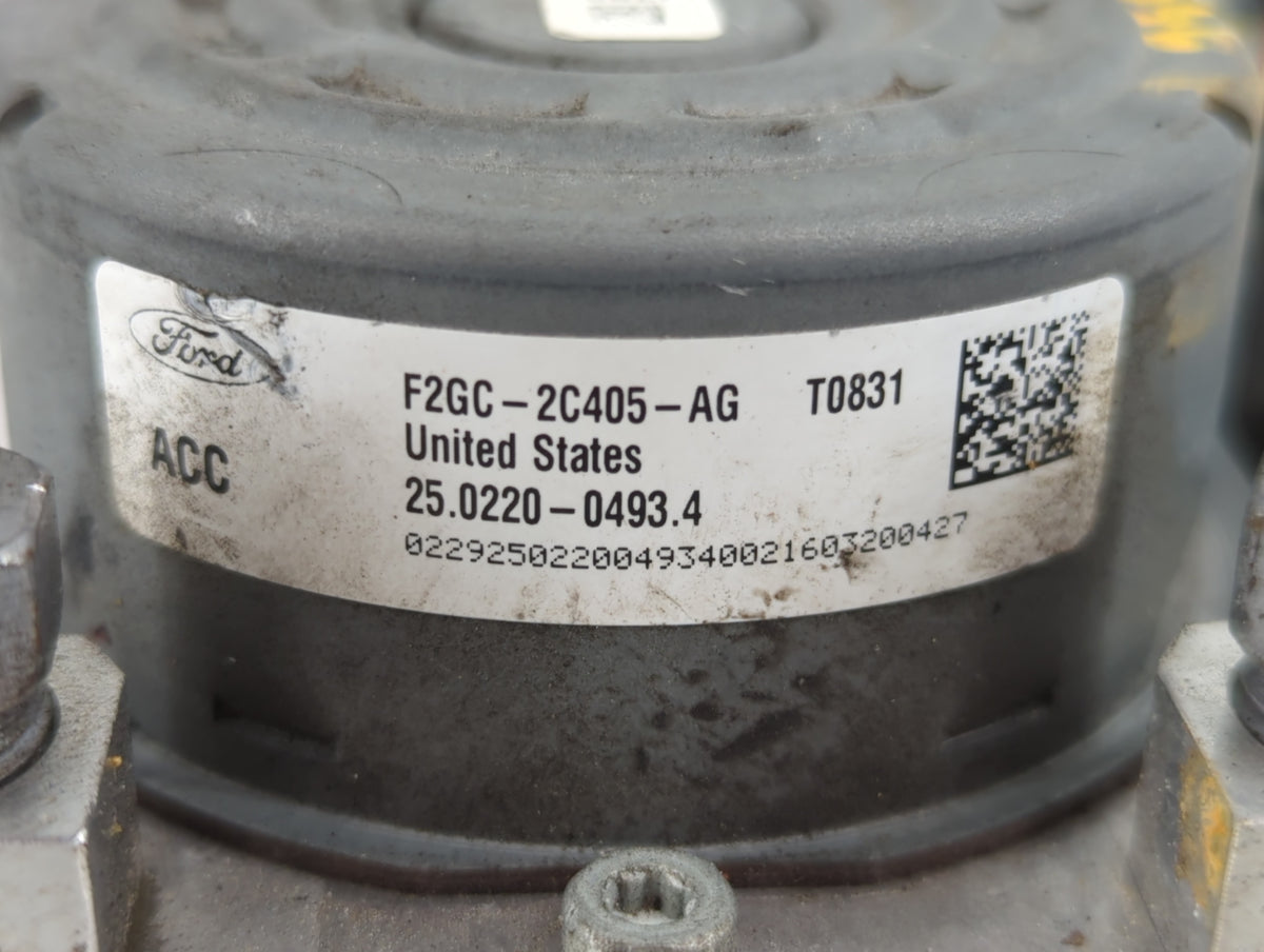 2015-2018 Ford Edge Anti-Lock Brake ABS Pump Module Actuator OEM P/N:F2GC-2C405-AG Fits Fits 2015 2016 2017 2018 OEM Used Au