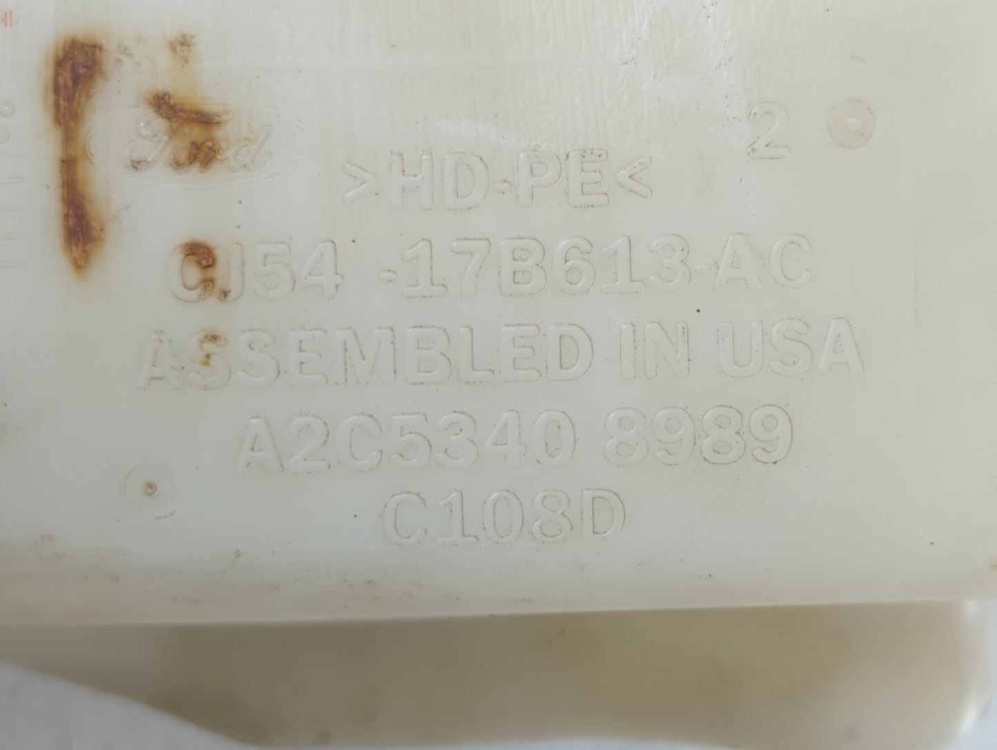 2015-2019 Ford Escape Windshield Washer Fluid Reservoir Bottle Oem - Oemusedautoparts1.com