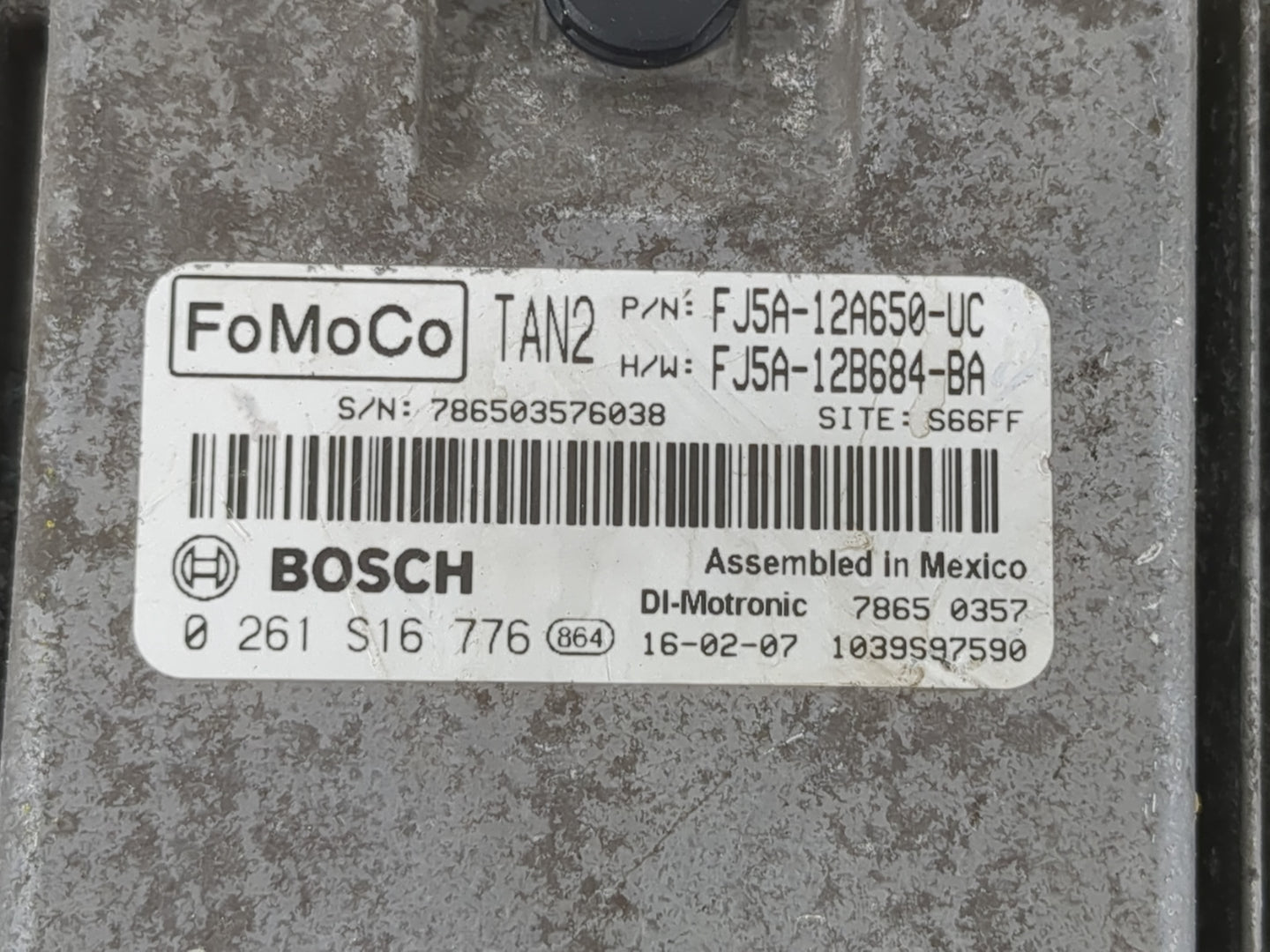 2015-2016 Ford Escape PCM Engine Control Computer ECU ECM PCU OEM P/N:FJ5A-12B684-BA FJ5A-12A650-UC Fits Fits 2015 2016 OEM 